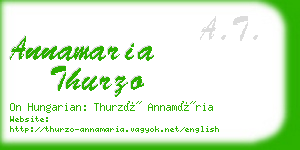 annamaria thurzo business card